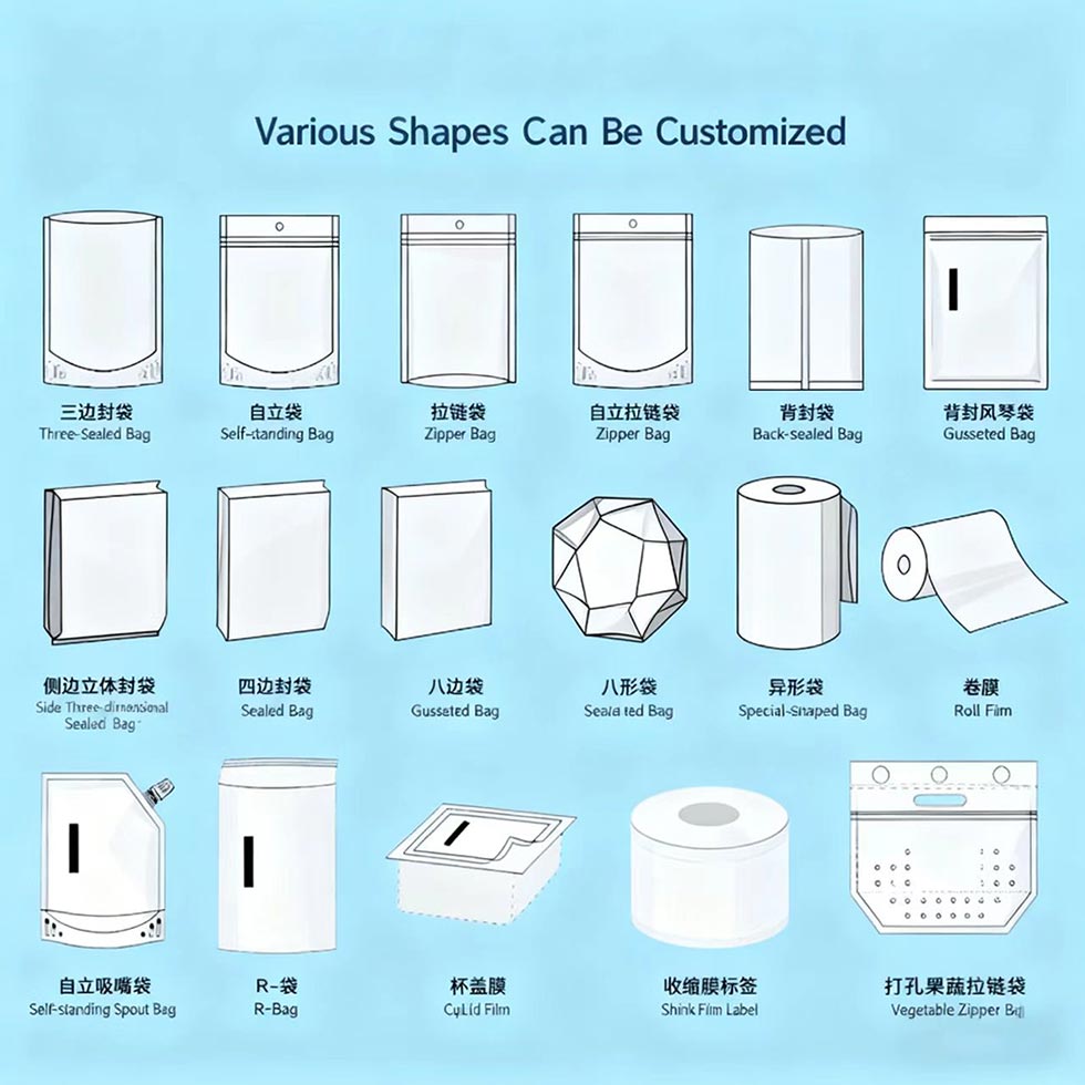 Colorful printed exquisite coffee packaging bags