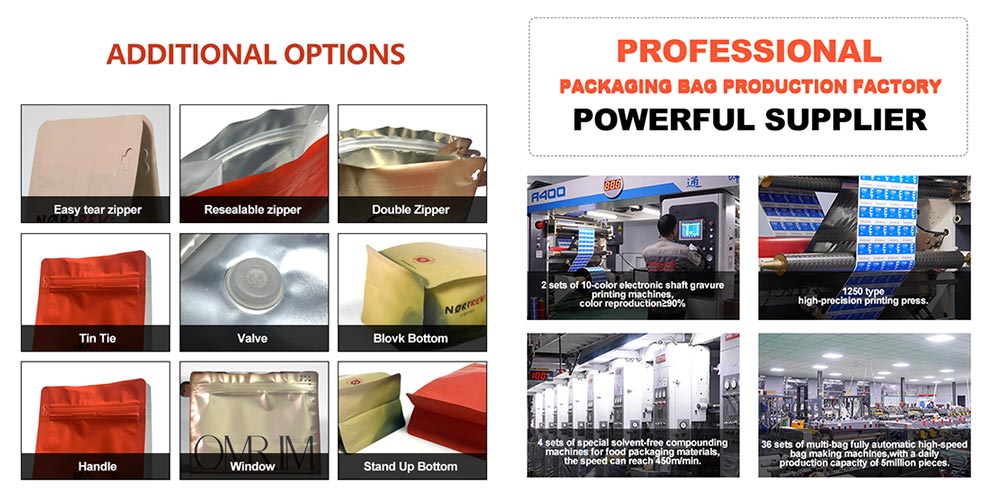 Colorful printed exquisite coffee packaging bags